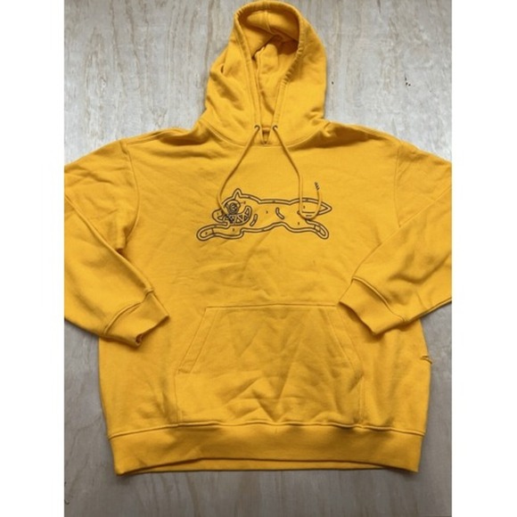 NEW MEN'S ICECREAM 431-6304 STANDARD PULLOVER HOODIE SAFFRON YELLOW XL - Picture 1 of 7